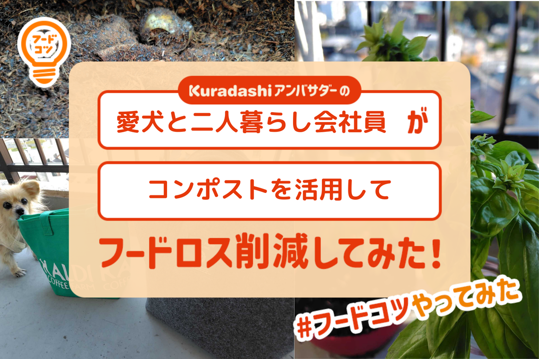 愛犬との二人暮らしを満喫するお料理大好き会社員が賃貸マンションでもコンポストを活用してフードロス削減してみた！#フードコツやってみた