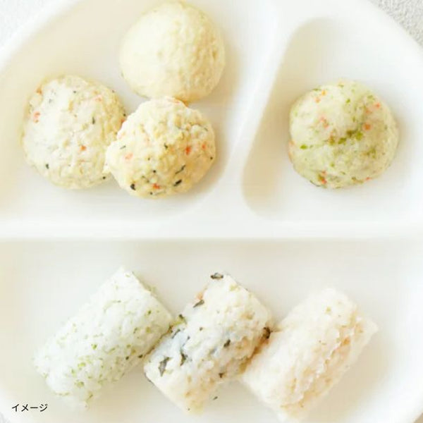 「手づかみおそうざいと軟飯おにぎり」