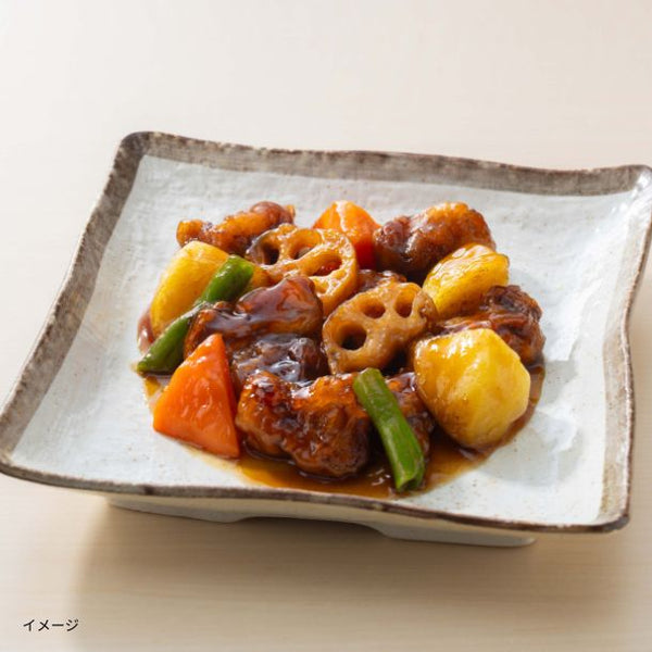 大戸屋「豚と野菜の黒酢あん」