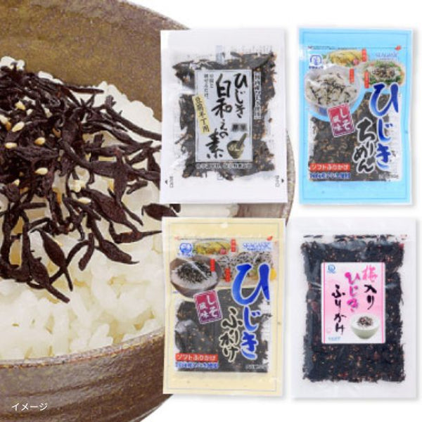 山忠「国産 ひじき白和えの素（豆腐半丁用）＆ひじきふりかけソフトタイプ3種」【レターパックプラス便】