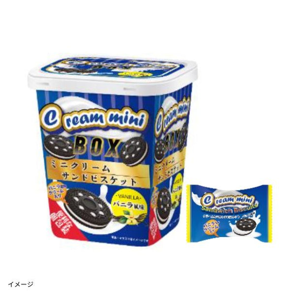「クリームミニサンドビスケット BOX バニラ風味」