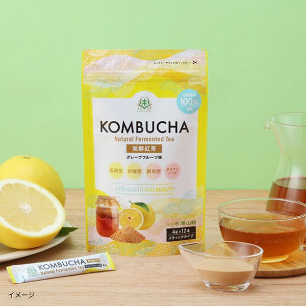 「仙台勝山館 発酵紅茶 KOMBUCHA グレープフルーツ」