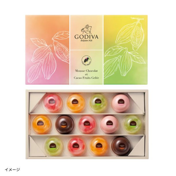 GODIVA「ムースショコラ エ カカオフルーツジュレ（13個入）」