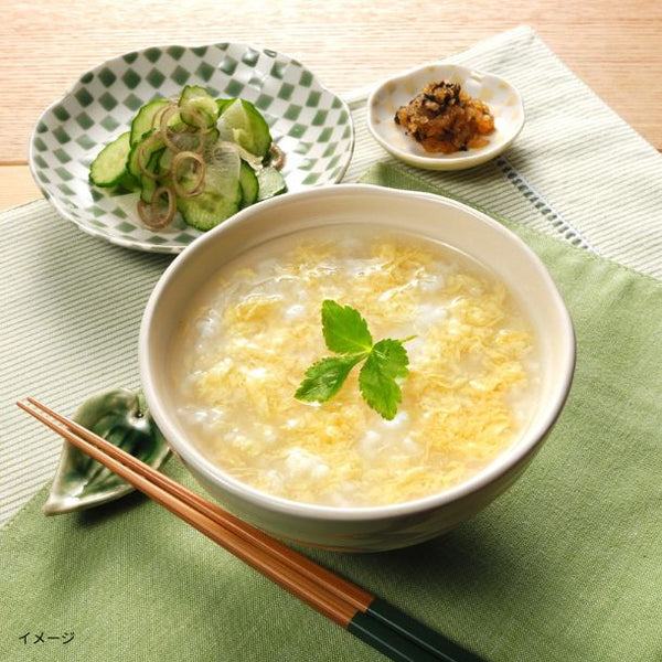 たいまつ「国産コシヒカリ100％使用 玉子がゆ」