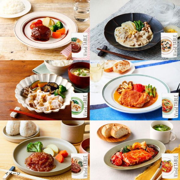 Vivid TABLE「国産食材の彩り冷凍宅食（6種）」