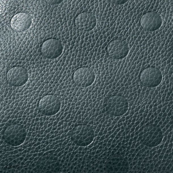 「ドット型押しがま口ショルダーバッグ ネイビー」