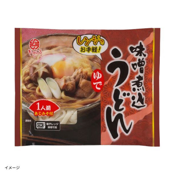 なごやきしめん亭「ゆで味噌煮込うどん」