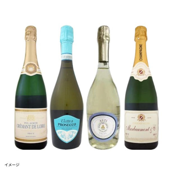 「シャンパン入り！上質スパークリングワインセット」