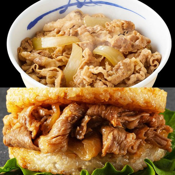 松屋「牛めしの具10個とカルビバーガー10個」