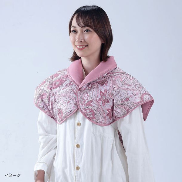 「羽毛肩当て ピンク」