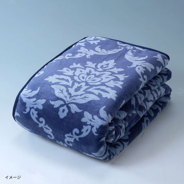 「シープ調わた入り毛布 ネイビー」