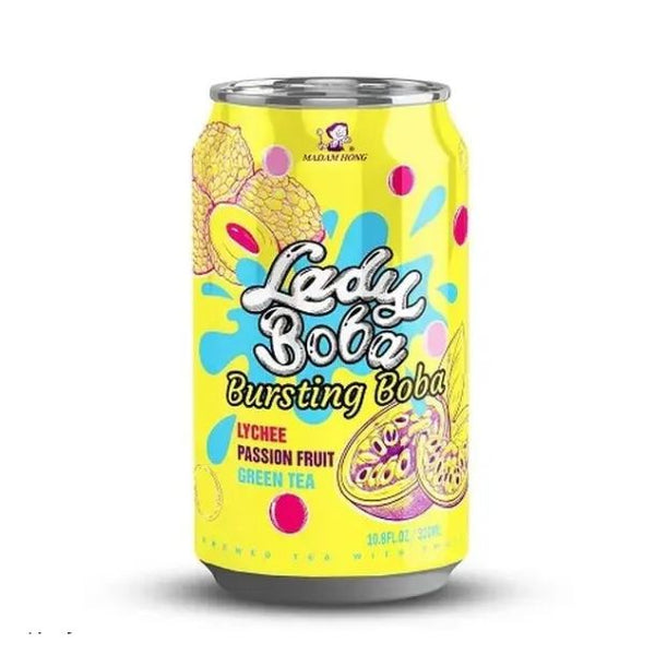 「ポッピングボバ パッションフルーツ＆ライチグリーンティー」