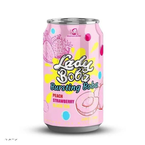 「ポッピングボバ ピーチ＆ストロベリーアイスティー」