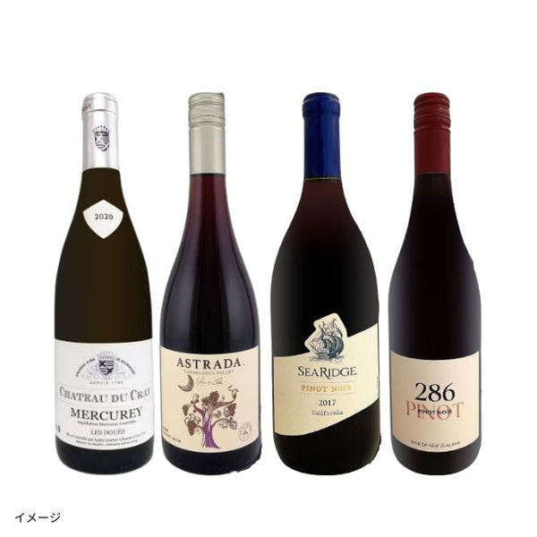 「ブルゴーニュ入り！ピノ・ノワール飲み比べ4本セット」