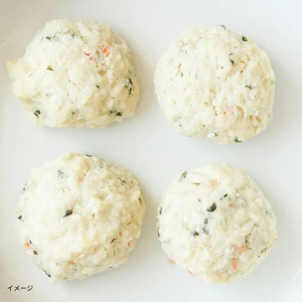 「とり肉と野菜入り豆腐ハンバーグ」