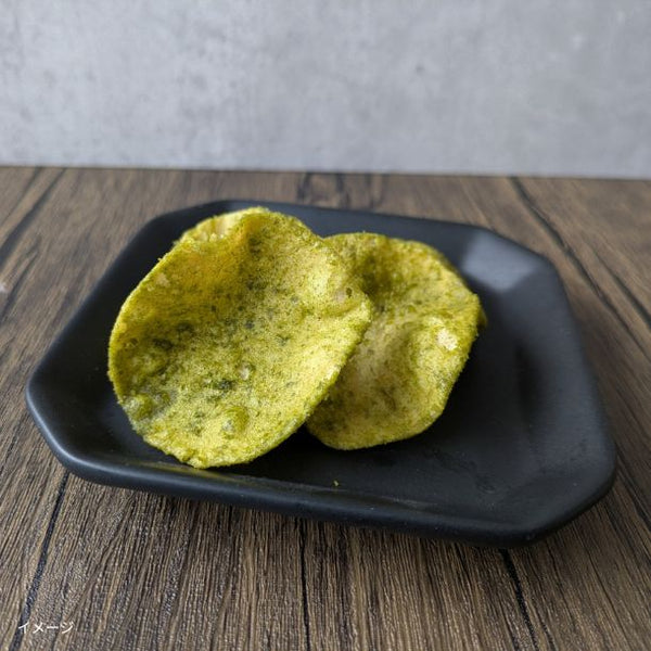 「抹茶ポテトチップス（上林三入宇治抹茶使用）」