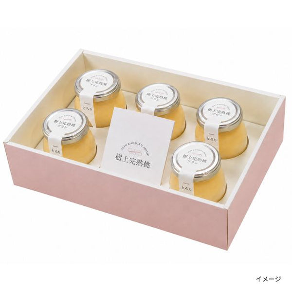 「樹上完熟桃プリン ギフトセット 5個入」