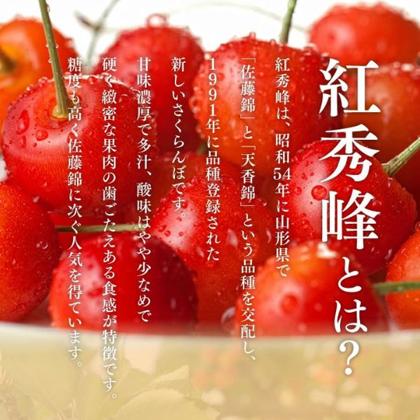 山形県産「訳ありさくらんぼ紅秀峰」