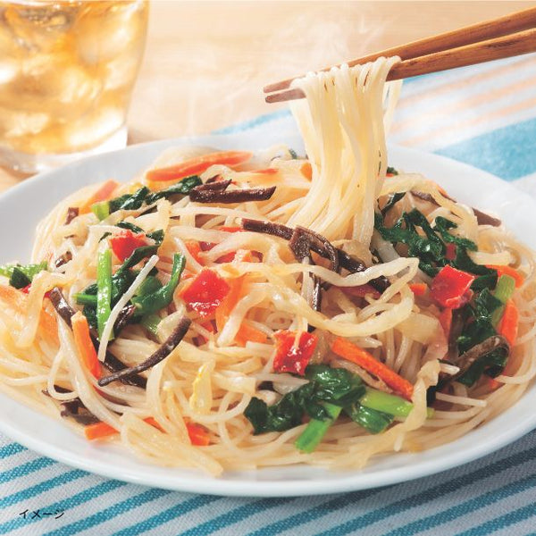 「調理香味野菜の焼ビーフン生姜風味」