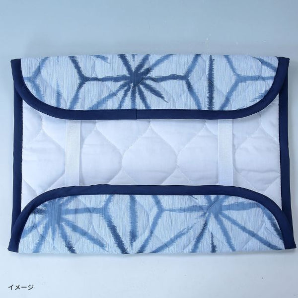 「麻の葉柄 高島ちぢみ枕パッド」