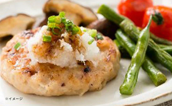 フジフレッシュフーズ「たこ・いか・えびの豆腐ハンバーグ」