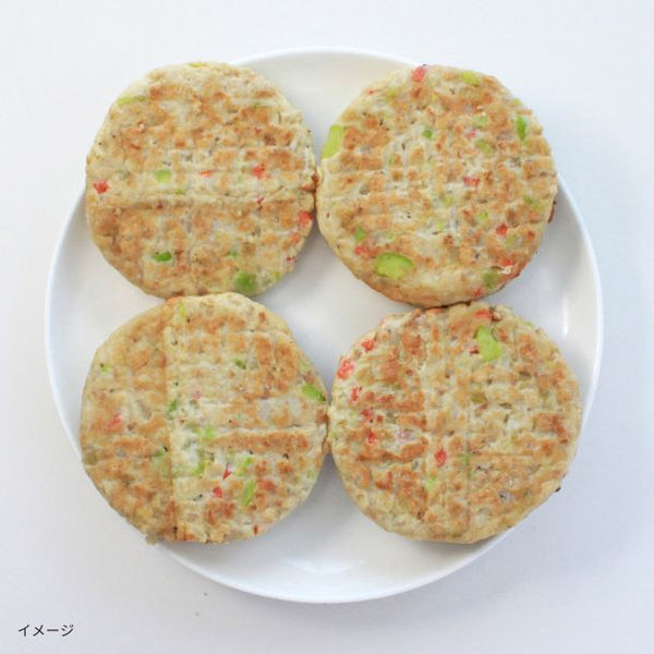 「ふんわりしらす入り 彩り野菜のおとうふバーグ」