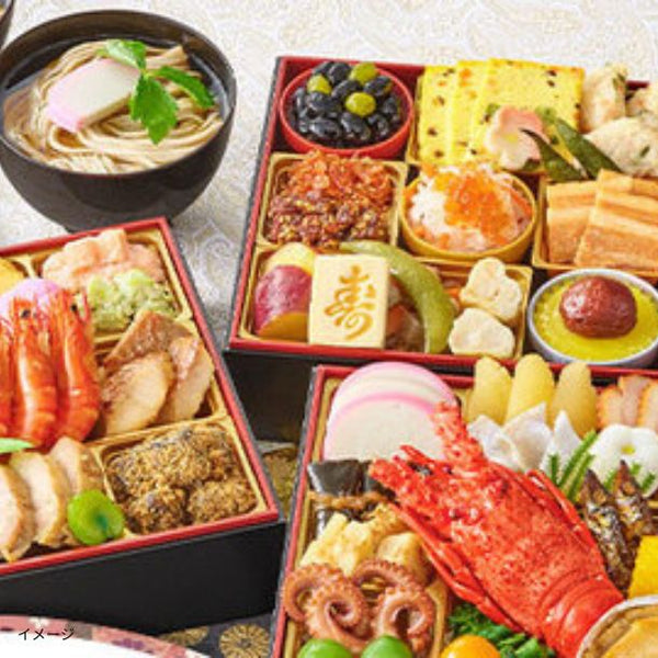 2026おせち「はり清監修 おせち雅 和三段重 生そば3食付」