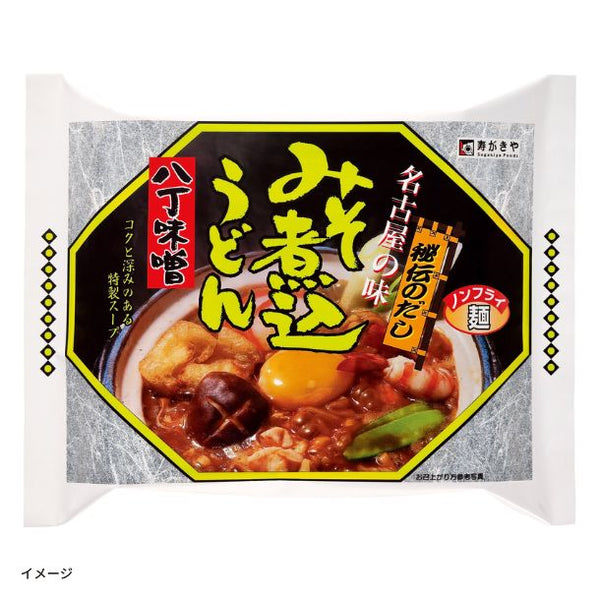 寿がきや「即席八丁味噌煮込うどん」