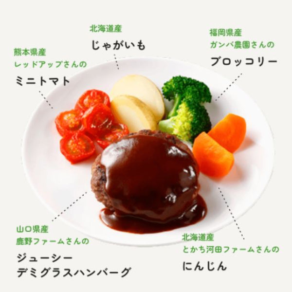 Vivid TABLE「野菜たっぷりデミグラスハンバーグ」