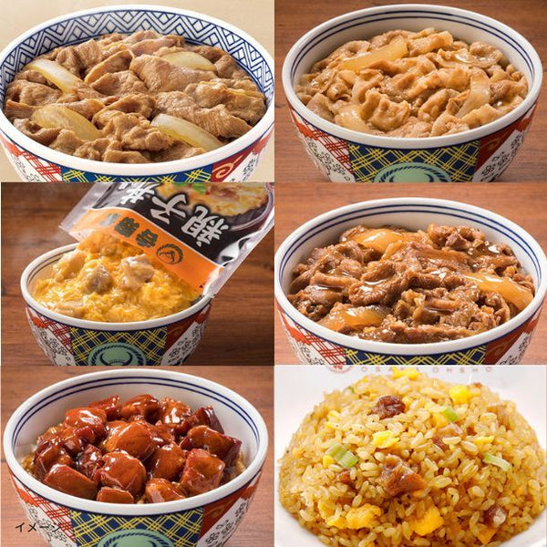 吉野家×大阪王将「丼の具＆チャーハン9種詰め合わせセット」