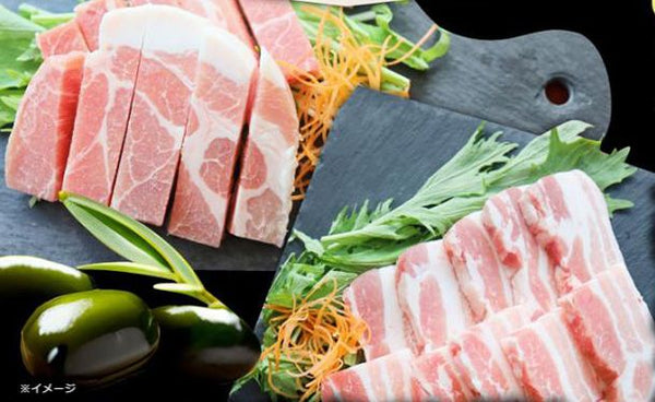 「オリーブ豚 肩ロース＆バラ 焼肉 2種食べ比べセット」
