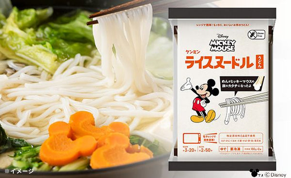 ケンミン食品「ミッキーマウス 冷凍ライスヌードル うどん」