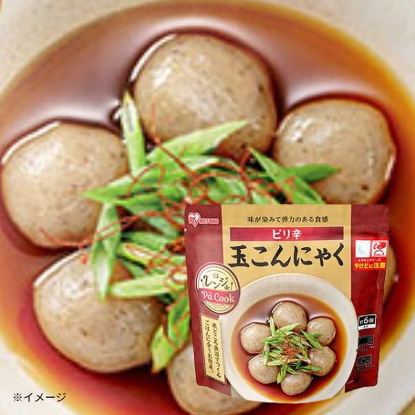 アイリスフーズ「レンジアップピリ辛玉こんにゃく」