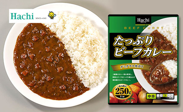 ハチ食品「たっぷりビーフカレー 中辛」