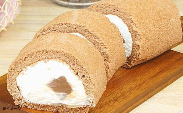 「みるくクリームの生チョコロールケーキ」