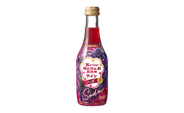 メルシャン「訳あり おいしい酸化防止剤（※）無添加ワイン ソーダ 赤」