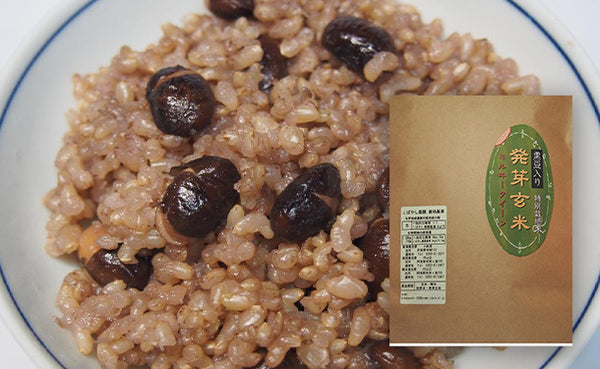 新潟県産「発芽玄米ミルキークイーン（黒豆入り）」