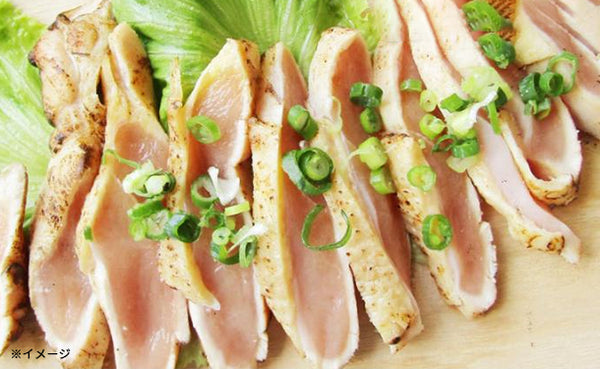 「オリーブ地鶏 鶏ムネたたき」