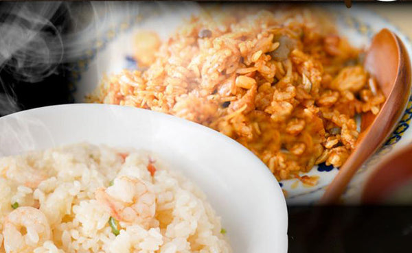 「レンジで簡単 チキンライス＆えびピラフ 食べ比べセット」