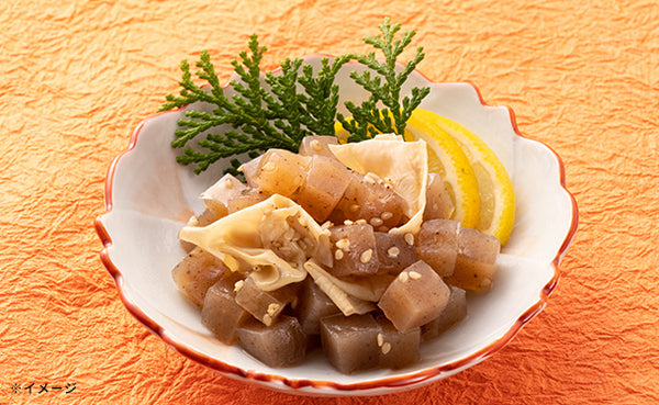 「こんにゃくと湯葉のごま和え」