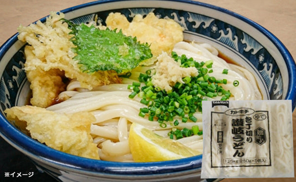 「麺始め 包丁切り讃岐うどん」