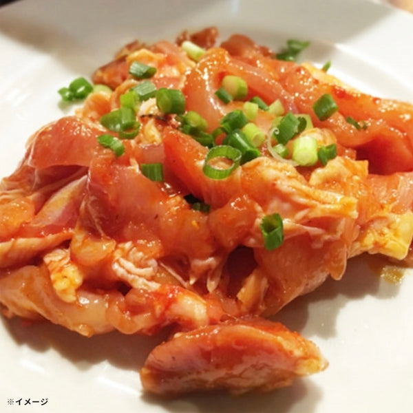 「国産鶏モモ肉 焼き肉3種セット（塩麹・旨辛・大蒜醤油）」