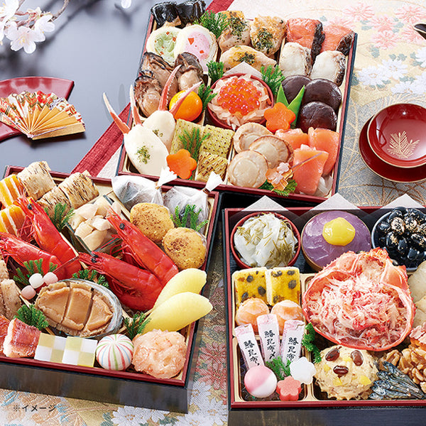 2025おせち「京都祇園料亭 岩元監修おせち 匠 三段重」
