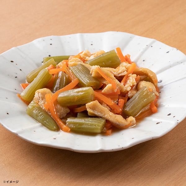 「ふきと油揚げの田舎煮」