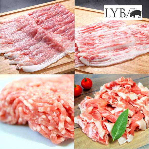 静岡県産「ブランド豚 LYB豚 バラエティー 4品」