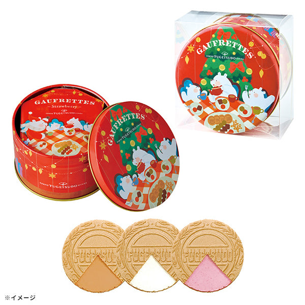 東京風月堂「クリスマスミニ缶ゴーフレット」