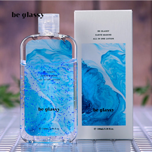 「be glassy」