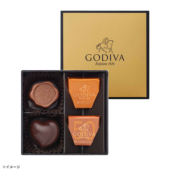 GODIVA「ハート オブ ゴールド セレクション（4粒入）」