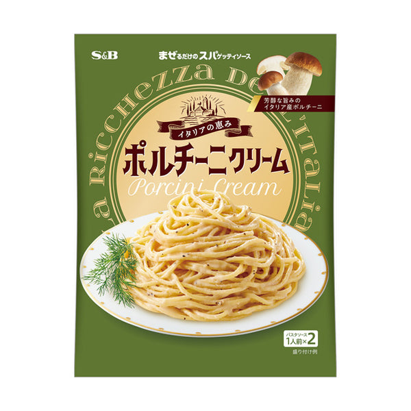 エスビー食品「まぜるだけのスパゲッティソース イタリアの恵み ポルチーニクリーム」