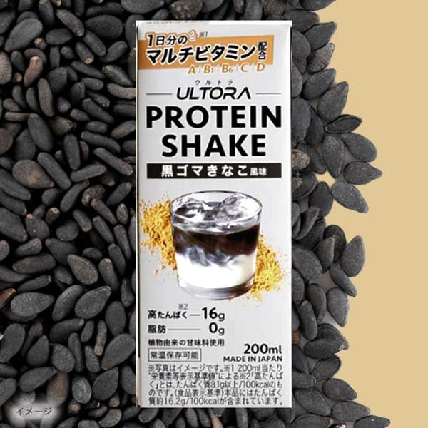 ULTORA「プロテインシェイク 黒ゴマきなこ風味」